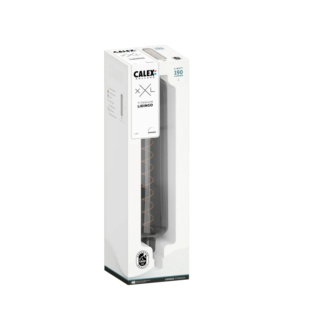 Calex XXL Lidingo LED Lamp - E27 - Titanium