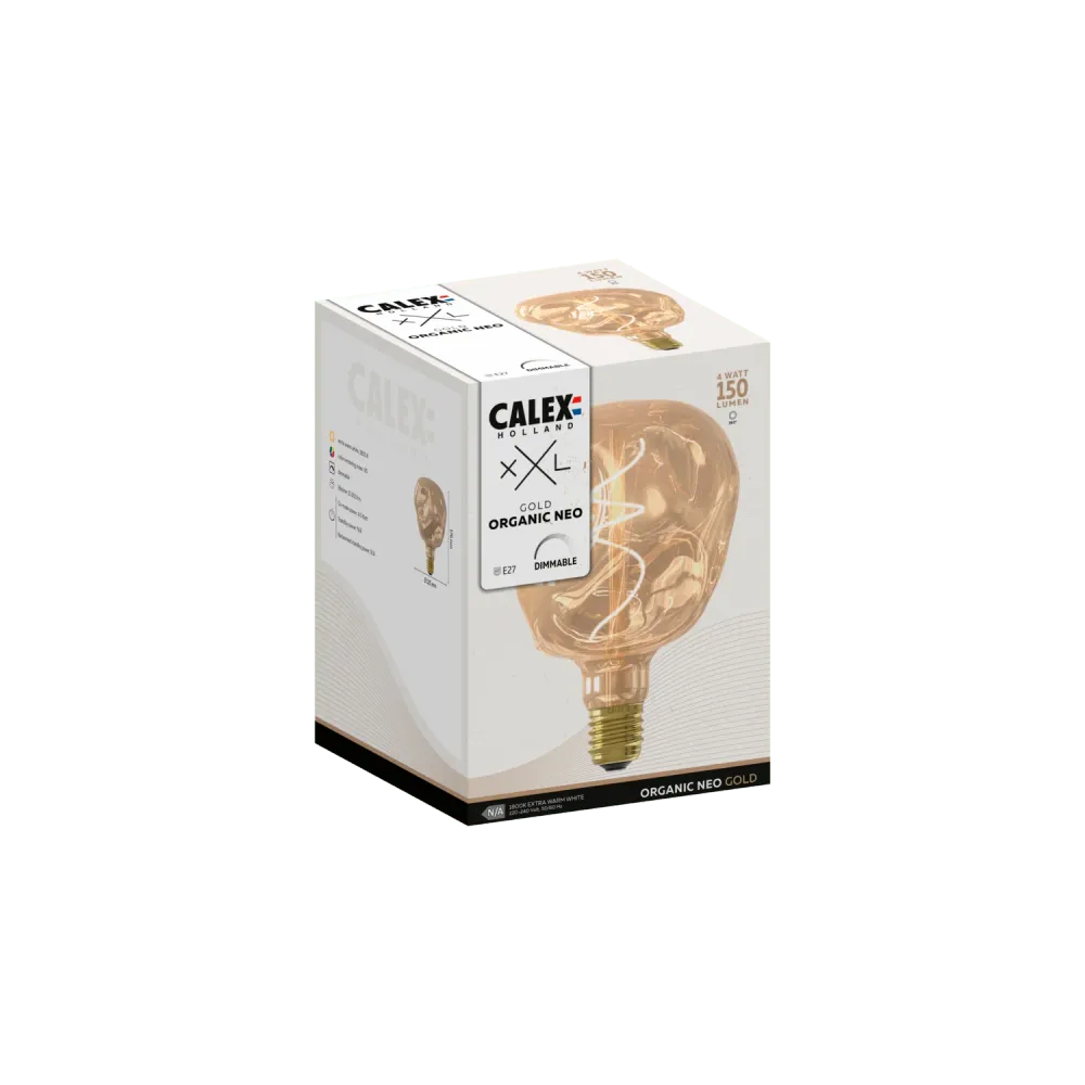 Calex XXL Organic NEO LED Lamp - E27 - Goud