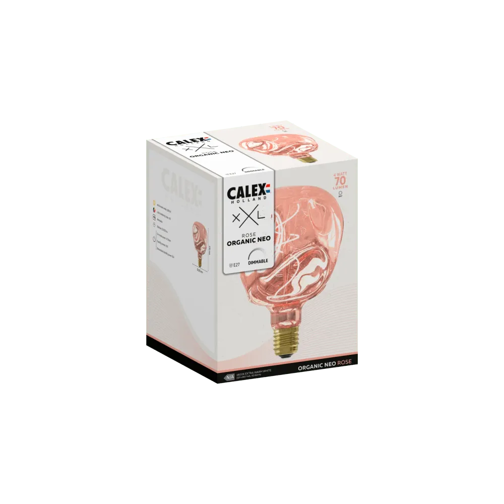 Calex XXL Organic NEO LED Lamp - E27 - Roze