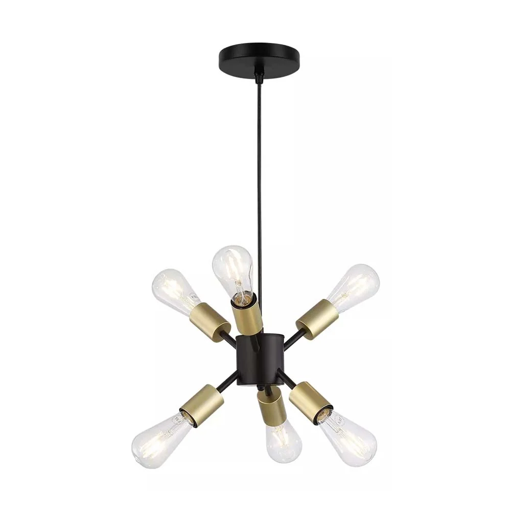 LUMINARIA PARA TECHO 6 L INT ORO E27 (NO INCLUIDOS) 240W IP20 CALUX
