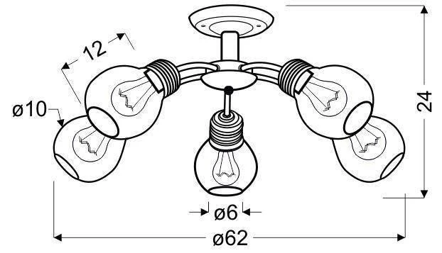 Hanglamp Lucian 5-lichts Candellux