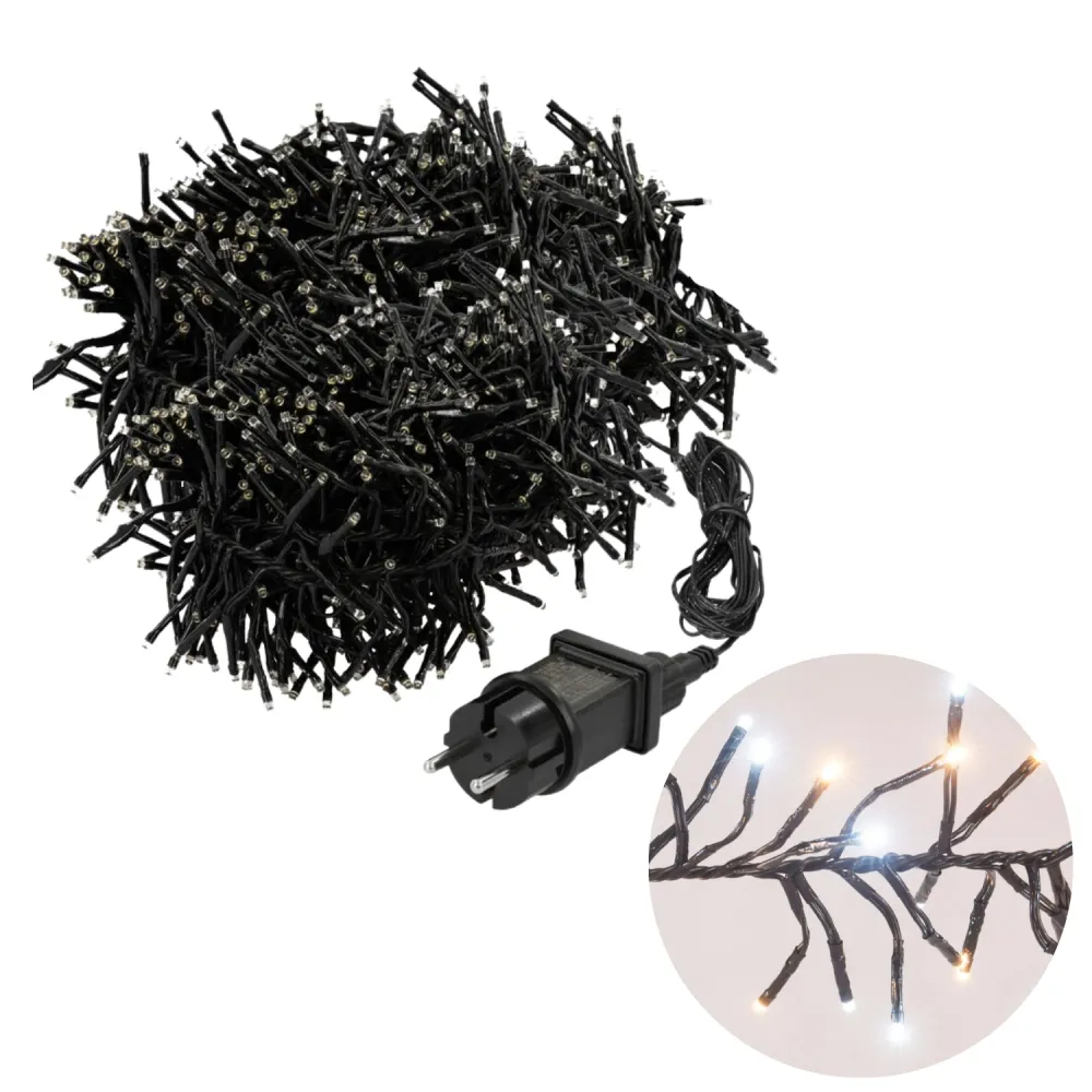 Cheqo® Kerstboomverlichting - Clusterverlichting - Kerstlampjes - Led Verlichting - Kerstverlichting - 1512 LED - 11 meter...