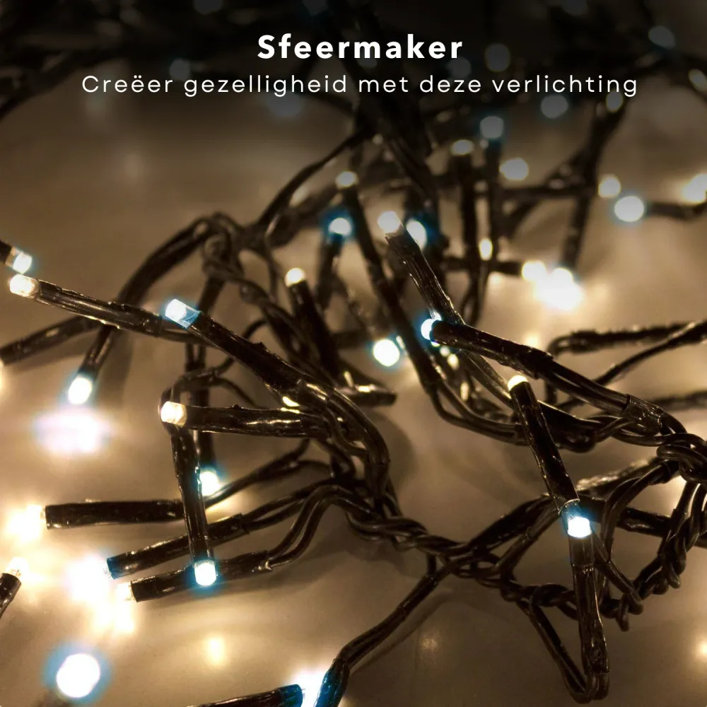 Cheqo® Kerstboomverlichting - Clusterverlichting - Kerstlampjes - Led Verlichting - Kerstverlichting - 1512 LED - 11 meter...