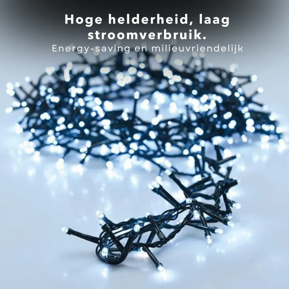 Cheqo® Kerstboomverlichting - Micro Clusterverlichting - Kerstlampjes - Led Verlichting - Kerstverlichting voor Binnen en...
