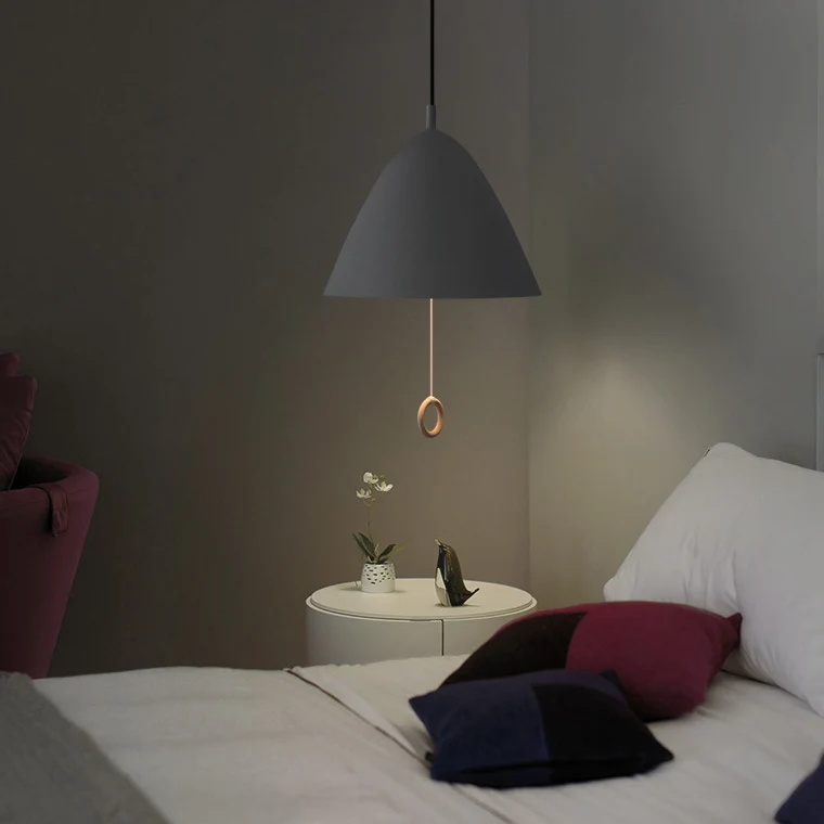 10,5"/13"/16" brede 1-kops paraplu-hanglamp met kegelvormige kap moderne metalen hanglamp voor hotelkeuken Clearhalo
