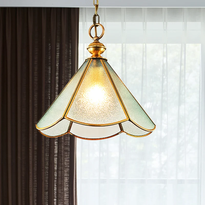 12"/16" breed 1 lamp kegel hanglamp eenvoudige stijl messing matglas hanglamp armatuur Clearhalo