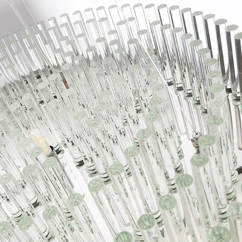 13-kops cilindrische plafondkroonluchter modernistische kristallen hanglampset chroom voor woonkamer Clearhalo