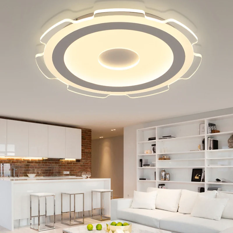 16,5"/20,5"/24,5" brede uitrusting inbouw moderne acryl LED woonkamer inbouwlamp warm/wit licht Clearhalo