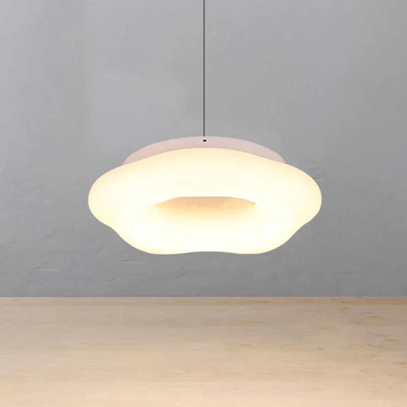 18"/21,5" brede Cloud Drop hanger acryl LED witte hangende plafondlamp voor woonkamer Clearhalo