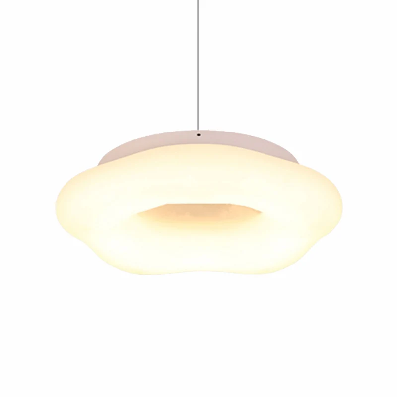 18"/21,5" brede Cloud Drop hanger acryl LED witte hangende plafondlamp voor woonkamer Clearhalo