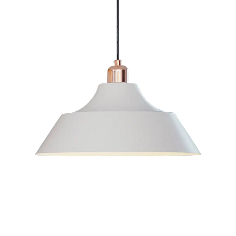 1-kops eetkamer hanglamp moderne matwitte afwerking slingerlamp met schuurijzeren kap Clearhalo