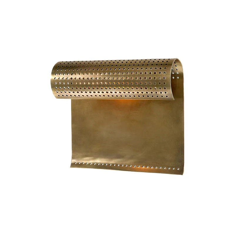 1-lamps metalen wandkandelaar licht koloniaal zwart/goud rol woonkamer wandlamp armatuur met uitsparing ontwerp Clearhalo