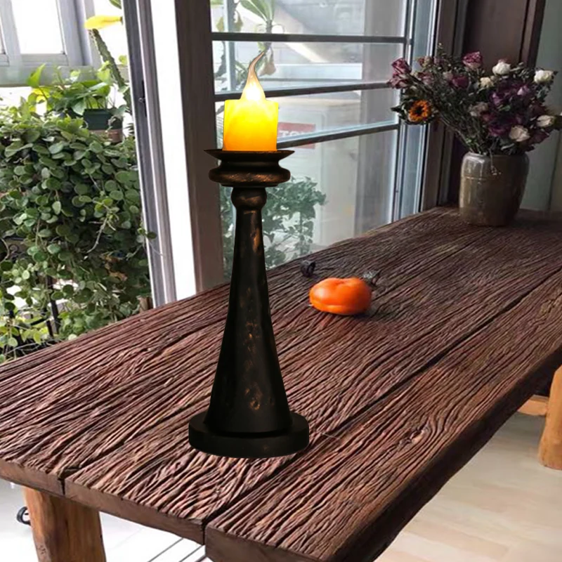 1-lichts bureaulamp magazijnstijl kandelaar marmeren tafelverlichting messing/brons met metalen kolomvoet Clearhalo
