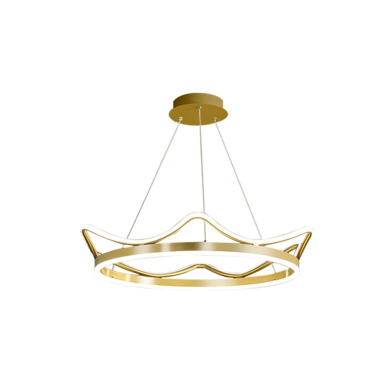 1-lichts Crown Suspension hanglamp kinderen metalen hangende plafondlamp voor slaapkamer Clearhalo
