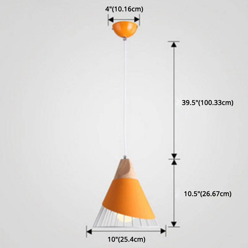 1-lichts draadkooi hanglamp Scandinavische Macarons-stijl metalen woonkamer hanglamp Clearhalo