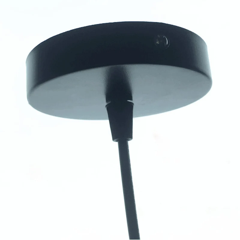 1-lichts hanglamp industriële retro koepelschaduw metalen hanglamp zwart Clearhalo