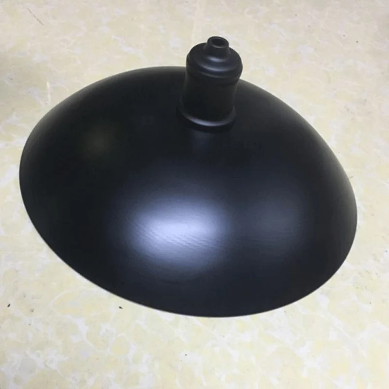 1-lichts hanglamp industriële retro koepelschaduw metalen hanglamp zwart Clearhalo