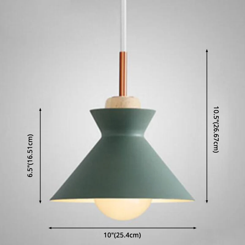 1-lichts hanglamp met houten blad, Scandinavische moderne stijl, metalen restaurant hanglamp Clearhalo