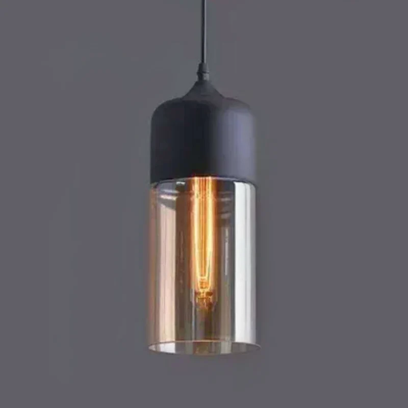 1-lichts hanglamp retro industriële stijl glazen hangende plafondverlichting voor restaurant Clearhalo