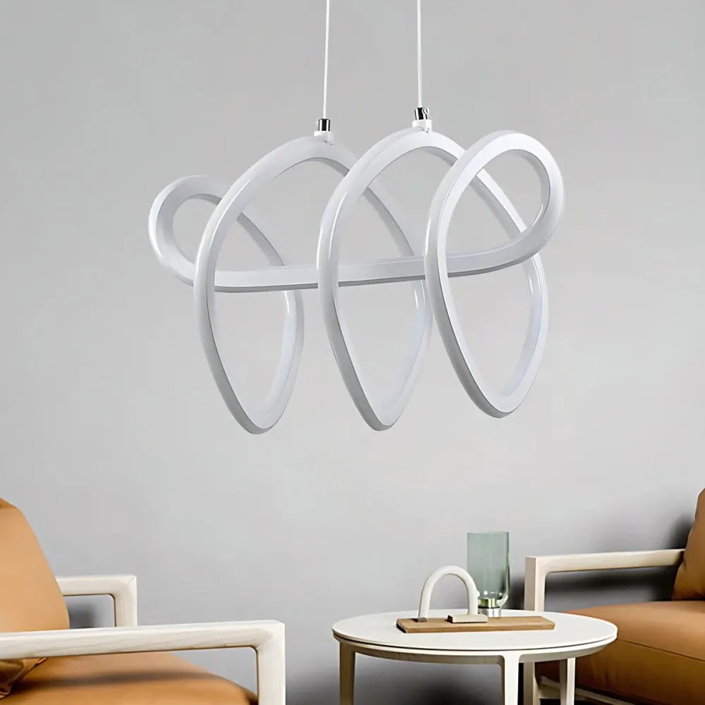 1-lichts LED eetkamer plafondhanger acryl minimalistische kroonluchter warm/wit licht Clearhalo