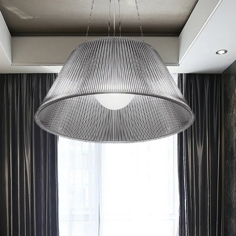 1-lichts restaurant hanglamp eigentijds hangend plafondlicht met kegelvormige helderglazen kap, diameter 13"/19,5" Clearhalo