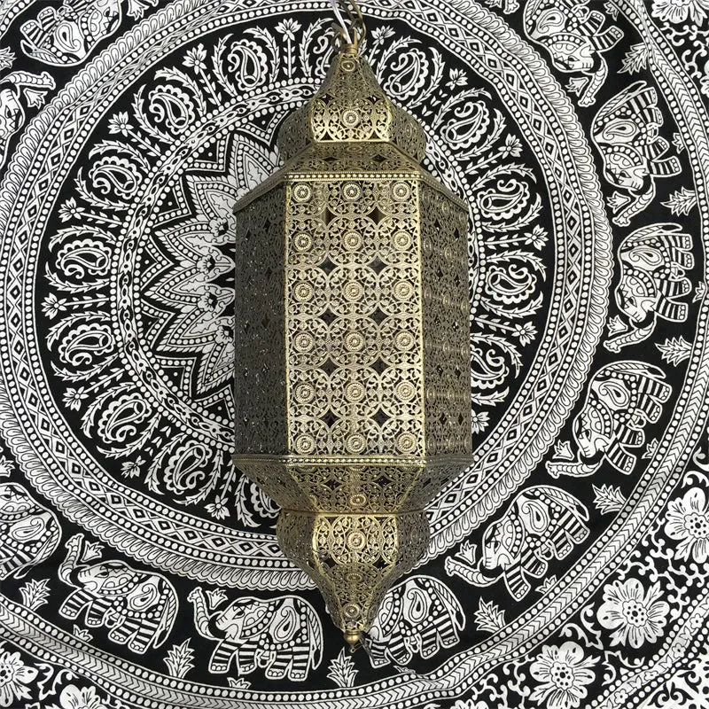 1-lichts uitgeholde schans Art Deco bronzen afwerking metalen Arabische muur inbouwlamp Clearhalo