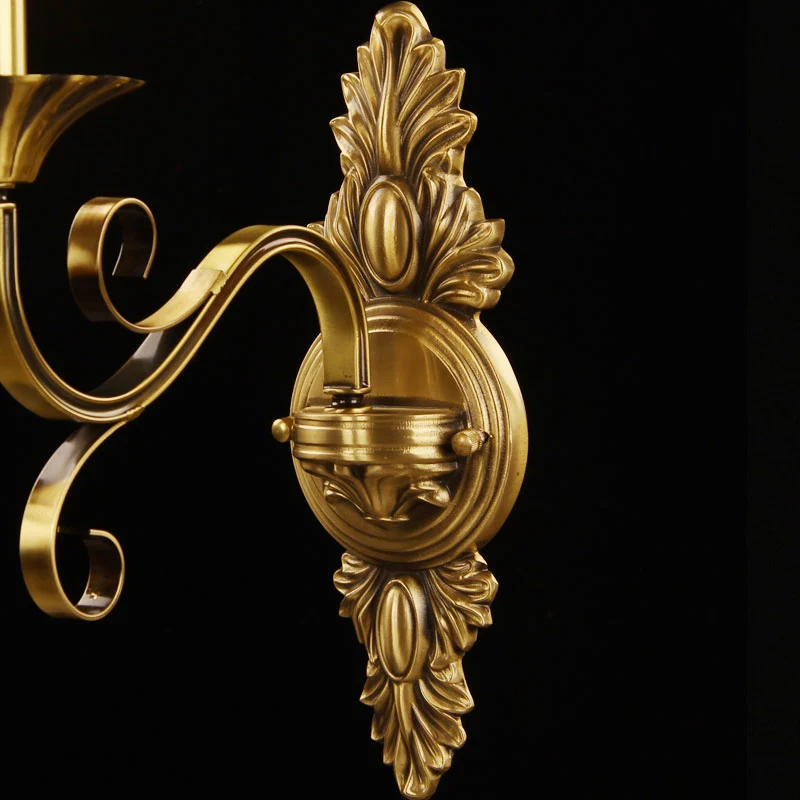 1-lichts uitlopende wandlamp armatuur traditioneel messing matglas wandmontage licht voor slaapkamer Clearhalo