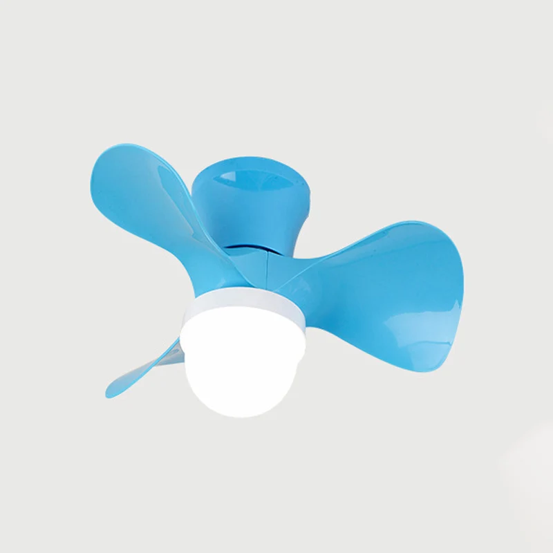 22-inch brede LED-slaapkamer hangende ventilatorlamp, moderne semi-gemonteerde verlichting met kom van acryl, 3 bladen Cle...