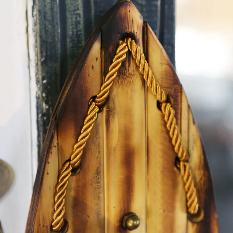 2-lichts kaars wandlamp vintage gele hars schanslamp met houten achterplaat Clearhalo