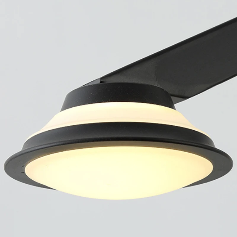 2-lichts wandlamp land V-vormig metalen schanslamp zwart voor woonkamer Clearhalo