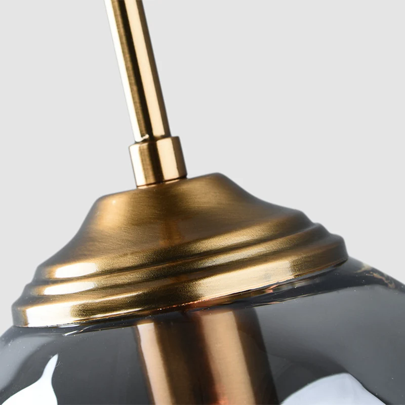 3-lichts Globe hangende plafondlampen Minimalistische glazen multi-lichthanger voor restaurant Clearhalo