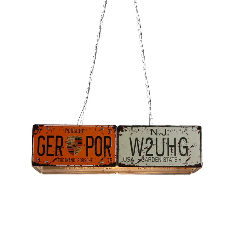 3-lichts rechthoekige eilandplafondlamp fabriek rood metallic hanglamp voor eetkamer Clearhalo