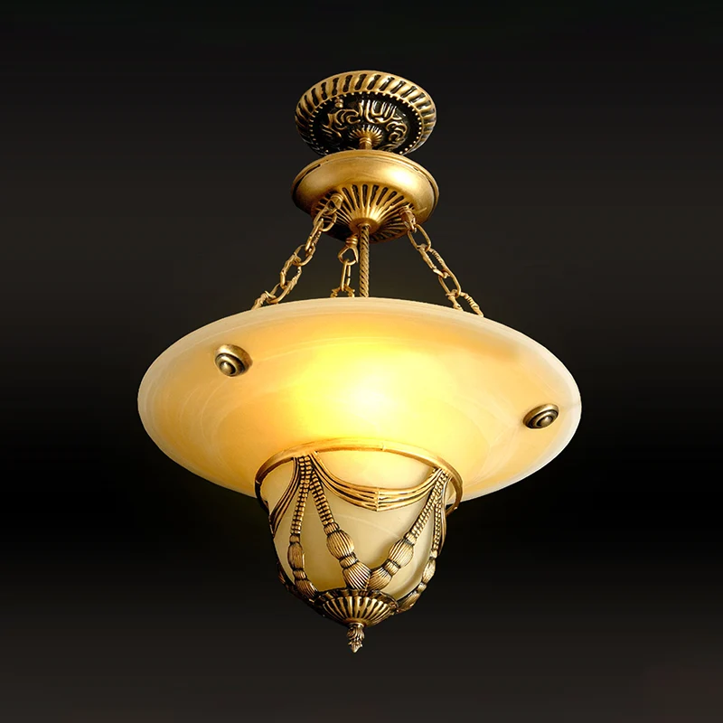 3-lichts witte glazen kroonluchter traditionele messing omgekeerde hoedvormige woonkamer hanglamp, 12"/16"/19,5" W Clearhalo