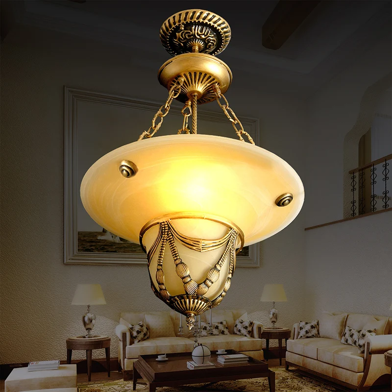 3-lichts witte glazen kroonluchter traditionele messing omgekeerde hoedvormige woonkamer hanglamp, 12"/16"/19,5" W Clearhalo
