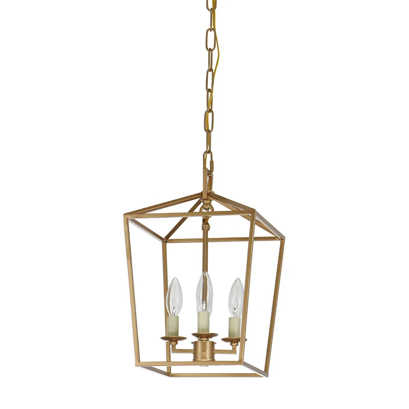 4-lichts hanglamp met kooi, industriële metalen hangende kroonluchter met kaarsontwerp Clearhalo