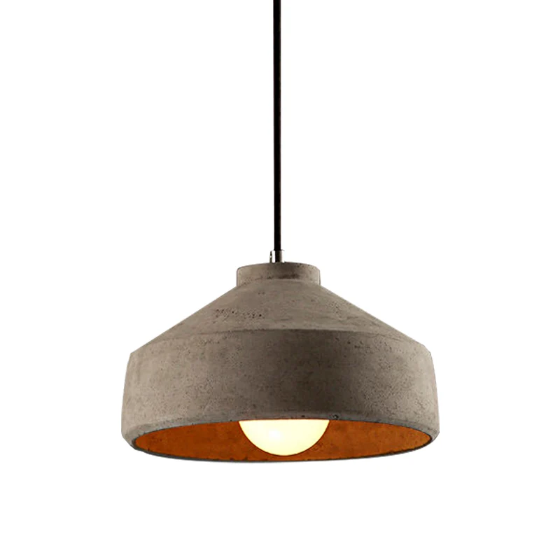 6,5"/8,5"/10,5" Dia schuur/cilinder/koepel cement hanglamp industriële 1 licht eettafel plafondlamp met verstelbaar snoer...