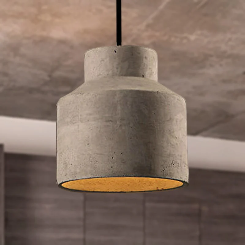 6,5"/8,5"/10,5" Dia schuur/cilinder/koepel cement hanglamp industriële 1 licht eettafel plafondlamp met verstelbaar snoer...