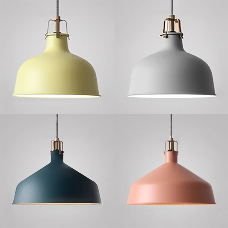 8,5"/13" W koepelvormige metalen hanglamp industriële stijl 1 licht eetkamer hanglamp met verstelbaar snoer grijs/roze Cle...