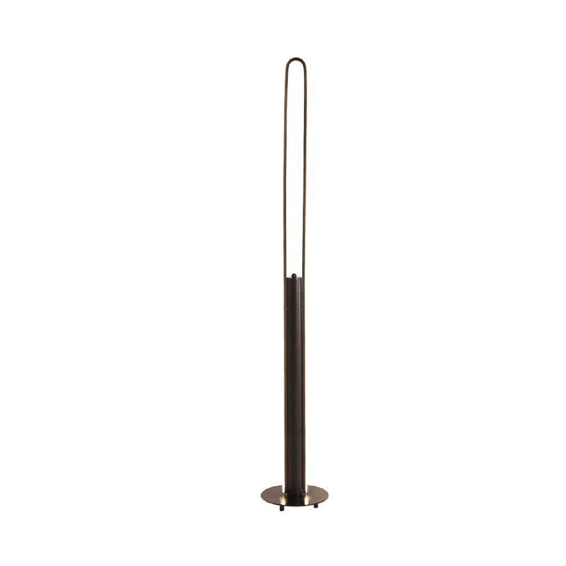 Acryl buisvormige leesvloerverlichting Minimalistische zwart/wit/gouden LED-staande lamp warm/wit licht Clearhalo