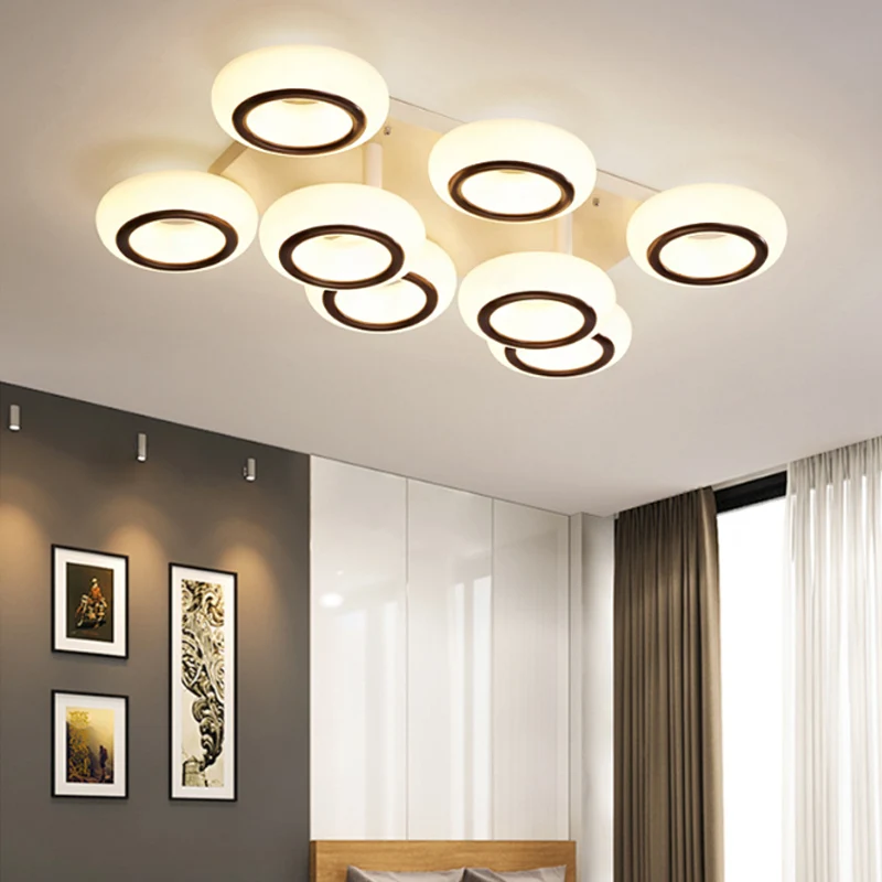 Acryl donut plafondinbouwlamp modernistische 3/6-kops witte LED inbouwlamp Clearhalo