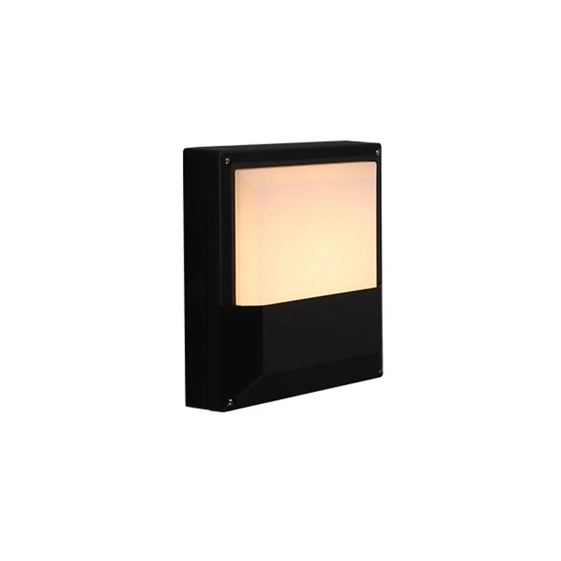 Acryl geometrische schaduw wandkandelaar lamp minimalistische LED-wandverlichting zwart Clearhalo