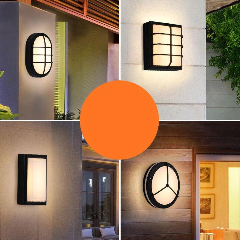 Acryl geometrische schaduw wandkandelaar lamp minimalistische LED-wandverlichting zwart Clearhalo