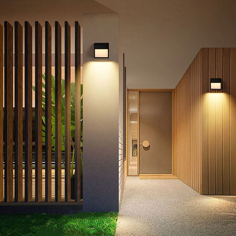 Acryl geometrische schaduw wandkandelaar lamp minimalistische LED-wandverlichting zwart Clearhalo