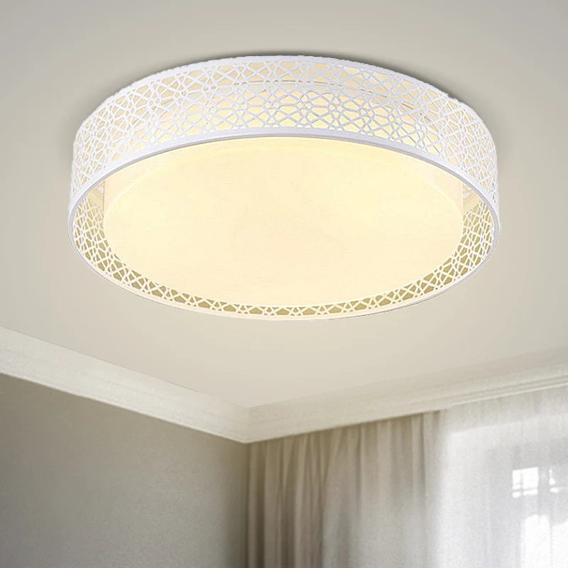Acryl holle ronde plafondlamp moderne stijl LED-plafondlamp wit voor volwassen slaapkamer Clearhalo