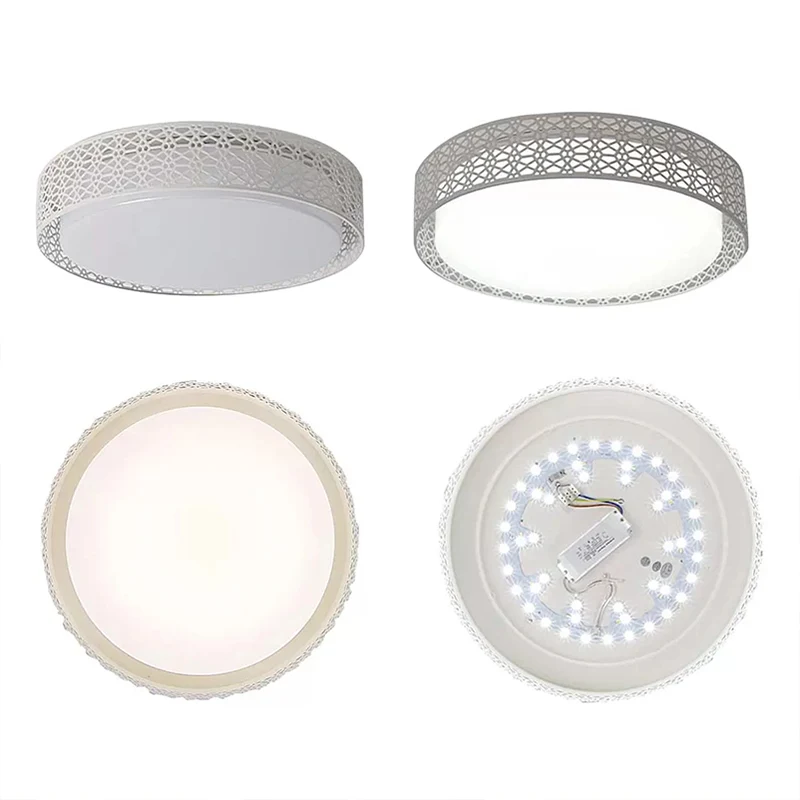 Acryl holle ronde plafondlamp moderne stijl LED-plafondlamp wit voor volwassen slaapkamer Clearhalo