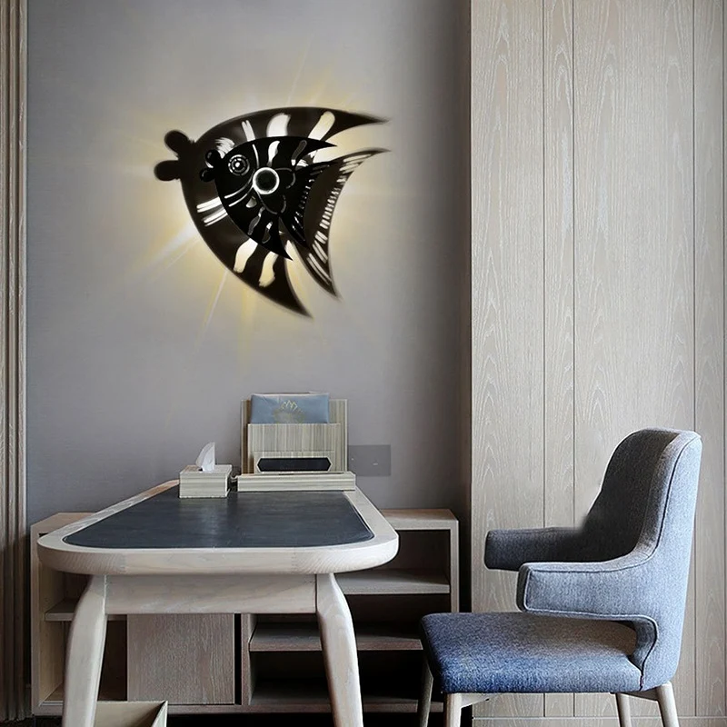 Acryl holle vis schanslamp verpleegkamer enkel licht modern schattig schanslicht Clearhalo