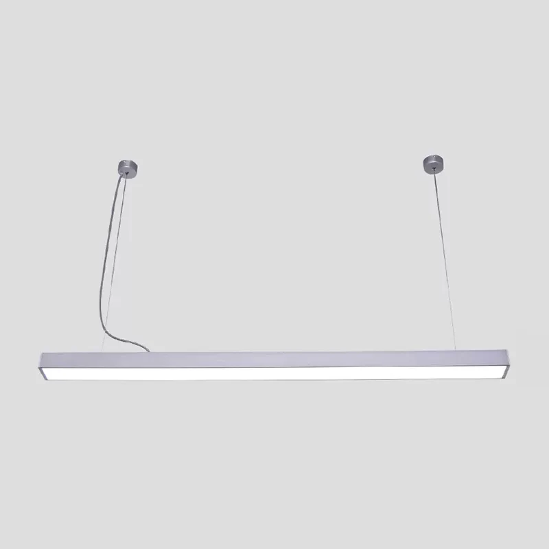 Acryl staafvormige hanglamp Eenvoud LED-hanglamp voor kantoor Clearhalo