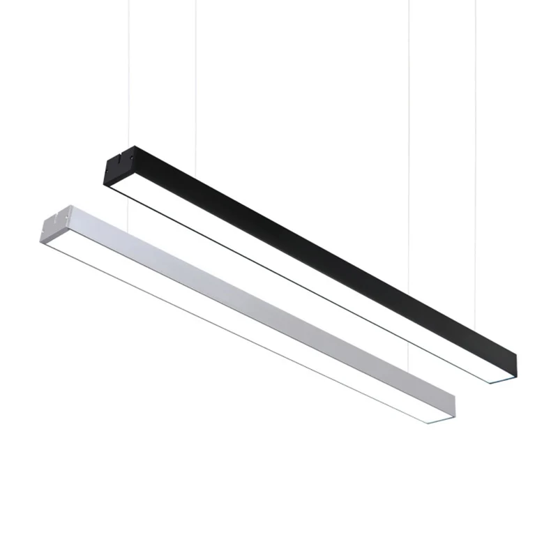 Acryl staafvormige hanglamp Eenvoud LED-hanglamp voor kantoor Clearhalo