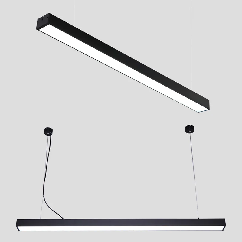Acryl staafvormige hanglamp Eenvoud LED-hanglamp voor kantoor Clearhalo