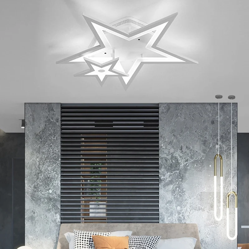 Acryl Ster LED-plafondlamp Armatuur Eetkamer Modern plafondmontagelicht wit Clearhalo